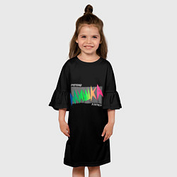 Платье клеш для девочки Mishka NYC x Tessa Violet, цвет: 3D-принт — фото 2