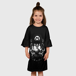 Платье клеш для девочки Mario, цвет: 3D-принт — фото 2