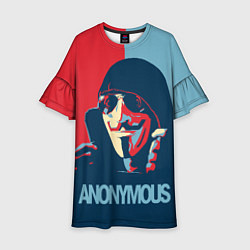 Детское платье Anonymous поп арт мем