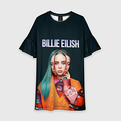 Платье клеш для девочки BILLIE EILISH, цвет: 3D-принт