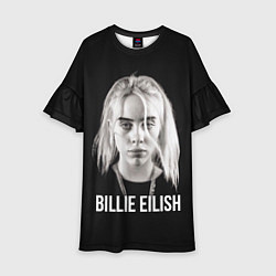 Платье клеш для девочки BILLIE EILISH, цвет: 3D-принт