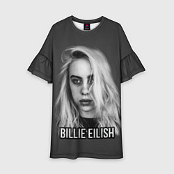 Платье клеш для девочки BILLIE EILISH, цвет: 3D-принт