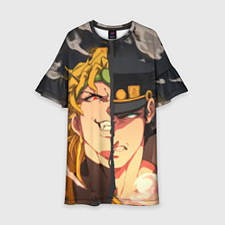 Платье клеш для девочки Dio Brando x Jotaro, цвет: 3D-принт