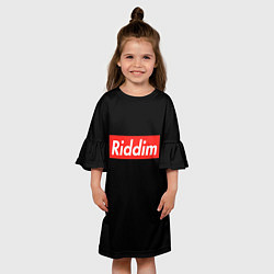 Платье клеш для девочки Riddim, цвет: 3D-принт — фото 2