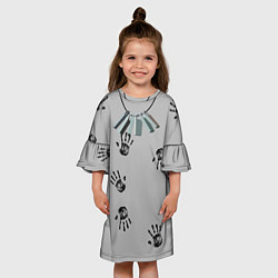 Платье клеш для девочки Death stranding, цвет: 3D-принт — фото 2