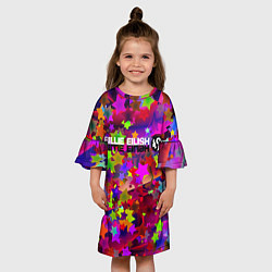 Платье клеш для девочки Billie eilish, цвет: 3D-принт — фото 2