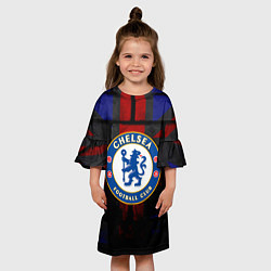 Платье клеш для девочки Chelsea, цвет: 3D-принт — фото 2