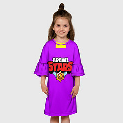 Платье клеш для девочки Brawl Stars Roblox, цвет: 3D-принт — фото 2