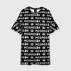 Платье клеш для девочки Conor McGregor, цвет: 3D-принт