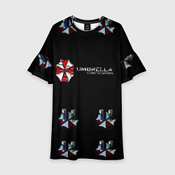 Платье клеш для девочки Umbrella Corporation, цвет: 3D-принт