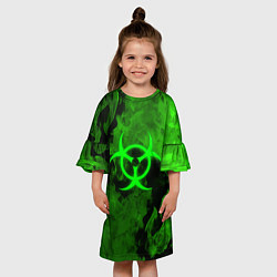 Платье клеш для девочки BIOHAZARD, цвет: 3D-принт — фото 2