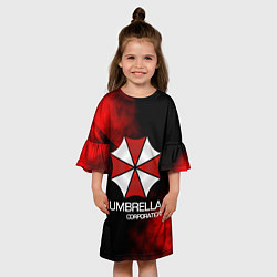 Платье клеш для девочки UMBRELLA CORP, цвет: 3D-принт — фото 2