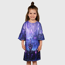 Платье клеш для девочки HEROES, цвет: 3D-принт — фото 2