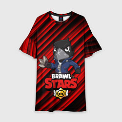 Платье клеш для девочки Brawl Stars CROW, цвет: 3D-принт