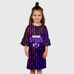 Платье клеш для девочки Brawl Stars Jagged, цвет: 3D-принт — фото 2