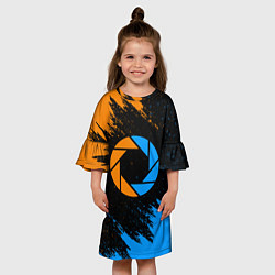 Платье клеш для девочки PORTAL, цвет: 3D-принт — фото 2