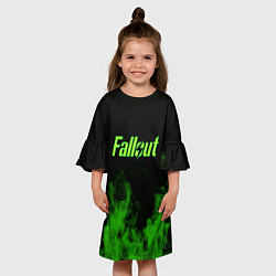 Платье клеш для девочки FALLOUT, цвет: 3D-принт — фото 2