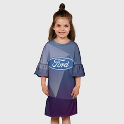 Платье клеш для девочки Ford, цвет: 3D-принт — фото 2