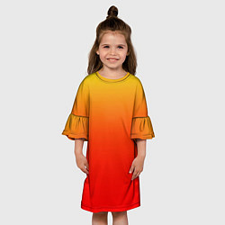 Платье клеш для девочки Оранж, цвет: 3D-принт — фото 2