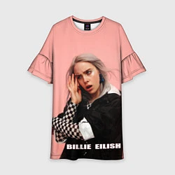 Платье клеш для девочки Billie Eilish, цвет: 3D-принт