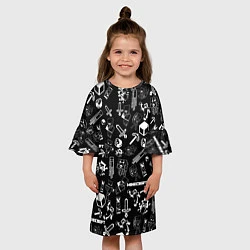 Платье клеш для девочки Minecraft pattern, цвет: 3D-принт — фото 2