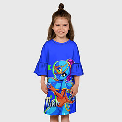 Платье клеш для девочки TARA, цвет: 3D-принт — фото 2