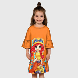 Платье клеш для девочки JESSIE, цвет: 3D-принт — фото 2