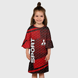 Платье клеш для девочки Mitsubishi, цвет: 3D-принт — фото 2