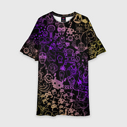 Платье клеш для девочки Игры, цвет: 3D-принт