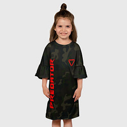 Платье клеш для девочки Predator Military, цвет: 3D-принт — фото 2