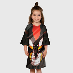 Платье клеш для девочки SHADOW цвета 3D-принт — фото 2