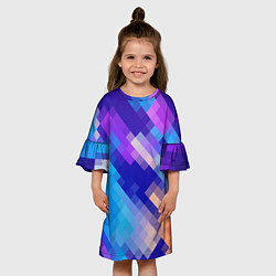 Платье клеш для девочки Пикси, цвет: 3D-принт — фото 2