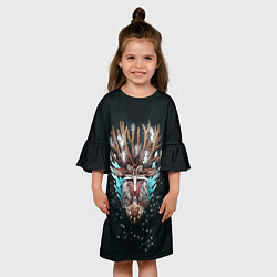 Платье клеш для девочки Princess Mononoke цвета 3D-принт — фото 2