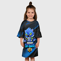 Платье клеш для девочки B S LEON WEREWOLF, цвет: 3D-принт — фото 2