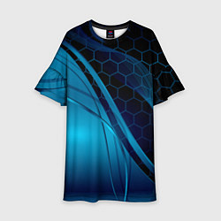 Детское платье ABSTRACT BLUE