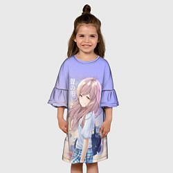 Платье клеш для девочки Silent Voice, цвет: 3D-принт — фото 2