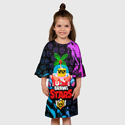 Платье клеш для девочки BRAWL STARS NEW SPROUT 9, цвет: 3D-принт — фото 2