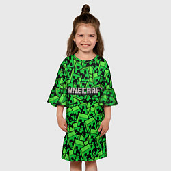 Платье клеш для девочки MINERCRAFT, цвет: 3D-принт — фото 2