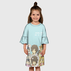 Платье клеш для девочки Ученик чудовища, цвет: 3D-принт — фото 2