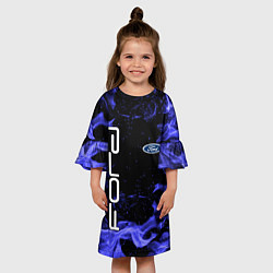 Платье клеш для девочки FORD, цвет: 3D-принт — фото 2