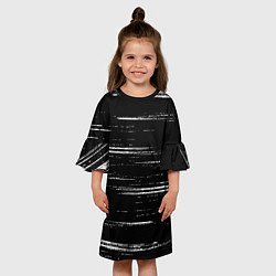 Платье клеш для девочки РЕЗКИ ШТРИХИ, цвет: 3D-принт — фото 2