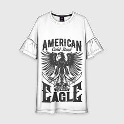 Платье клеш для девочки Американский орел Z, цвет: 3D-принт