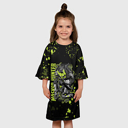 Платье клеш для девочки Самурай Z, цвет: 3D-принт — фото 2