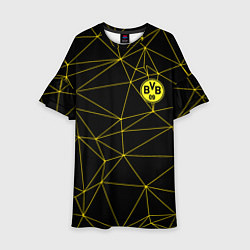 Платье клеш для девочки BORUSSIA, цвет: 3D-принт