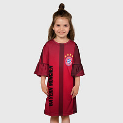 Платье клеш для девочки BAYERN MUNCHEN, цвет: 3D-принт — фото 2
