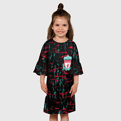 Платье клеш для девочки LIVERPOOL, цвет: 3D-принт — фото 2