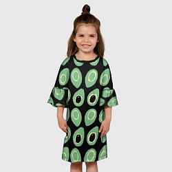 Платье клеш для девочки Avocado, цвет: 3D-принт — фото 2
