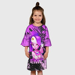 Платье клеш для девочки BRAWL STARS EMZ, цвет: 3D-принт — фото 2