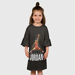 Платье клеш для девочки MICHAEL JORDAN, цвет: 3D-принт — фото 2