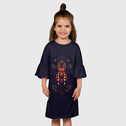 Платье клеш для девочки PHARAOH, цвет: 3D-принт — фото 2